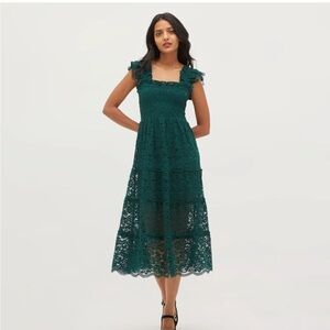 Hill House Collector’s Edition Green Lace Nap Dress
